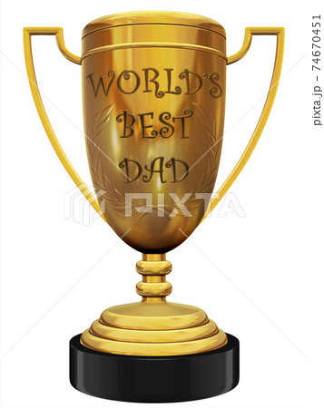 best dad trophy 3d rendering best dad trophy 3d rendering 74670451