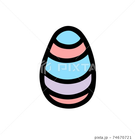 Easter decorated egg.. Egg a sketch Easter decorated egg.. Egg a sketch 74670721