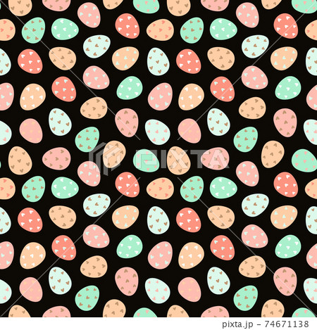 Decorated Easter eggs pattern. Easter eggs pattern Decorated Easter eggs pattern. Easter eggs pattern 74671138