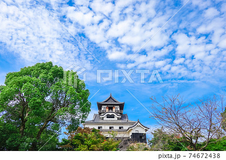 国宝犬山城を、本丸地上より望む〈愛知県犬山市〉 74672438