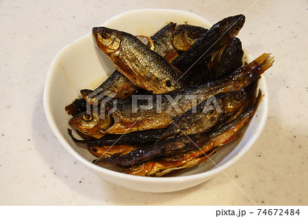 オイカワ・ウグイの甘露煮 74672484