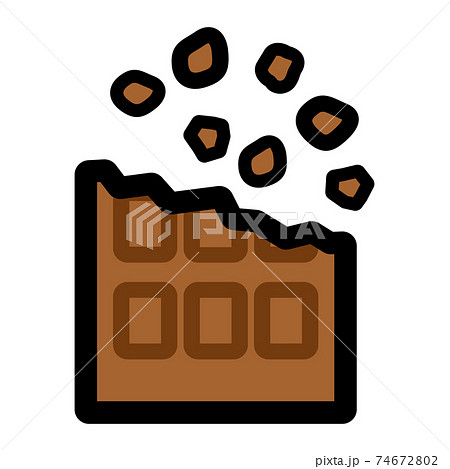 Cafe チョコレートトッピングのイラスト Cafe チョコレートトッピングのイラスト 74672802