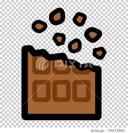 Cafe チョコレートトッピングのイラスト Cafe チョコレートトッピングのイラスト 74672802