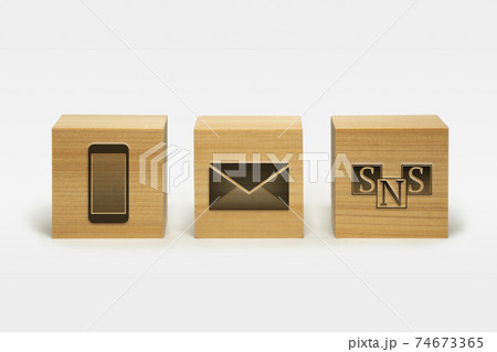 積木のContact us アイコン 74673365