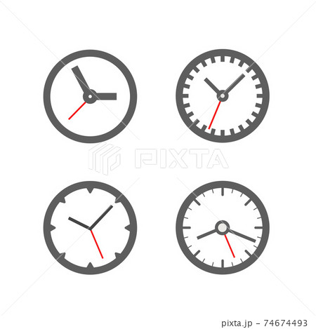 Different clocks collection isolated on white background 74674493