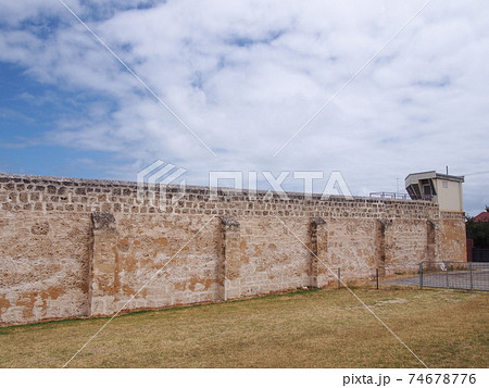 パース 旧フリーマントル刑務所 美しい外壁の写真素材