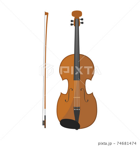 Vector Illustration Of A Viola In Cartoon Style のイラスト素材