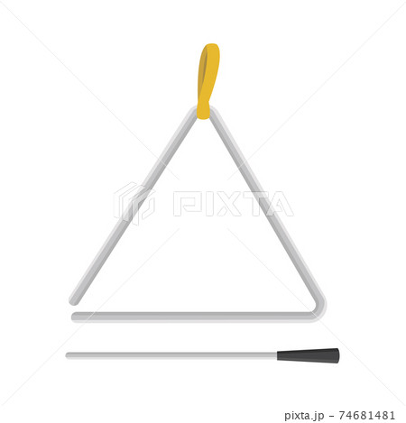 Vector illustration of a triangle in cartoon style isolated on white background Vector illustration of a triangle in cartoon style isolated on white background 74681481