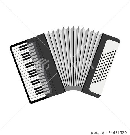 Vector Illustration Of An Accordion In Cartoon のイラスト素材