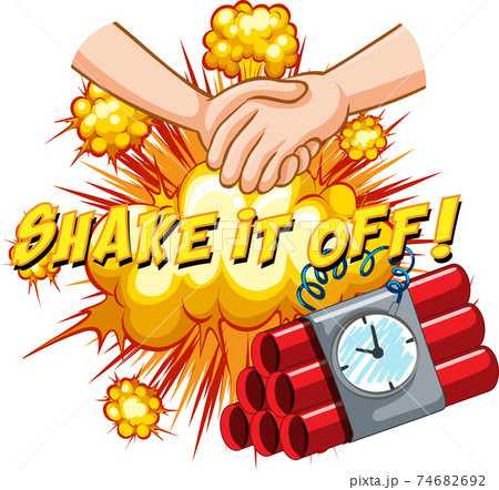 Comic Speech Bubble With Shake It Off Textのイラスト素材 Comic Speech Bubble With Shake It Off Textのイラスト素材