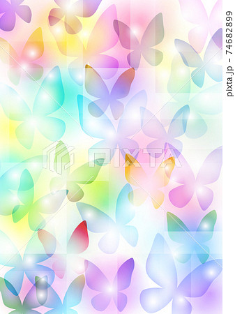 Iridescent Butterfly Background Vertical Stock Illustration 7469