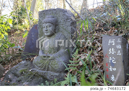 興禅院（こうぜんいん）の十三仏観音霊場　阿弥陀如来　埼玉県川口市　　　　 74683172