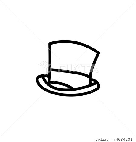 magician hat line icon vector illustration 74684201