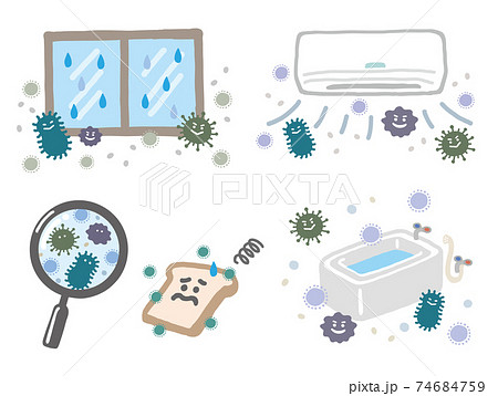 カビのイラストセット 74684759