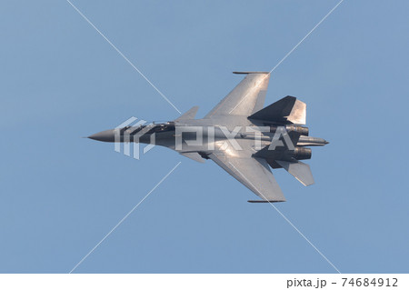 マレーシア空軍スホーイSu-30MKM空撮風 74684912
