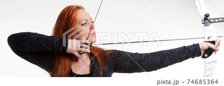 Woman with bow Woman with bow 74685364