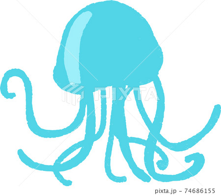 可愛いクラゲのイラスト素材
