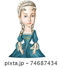 ドレスを着たヨーロッパのお姫様、王族(マリア・テレジア) 74687434