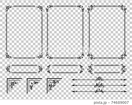 アンティークフレームセット アンティークフレームセット 74689007