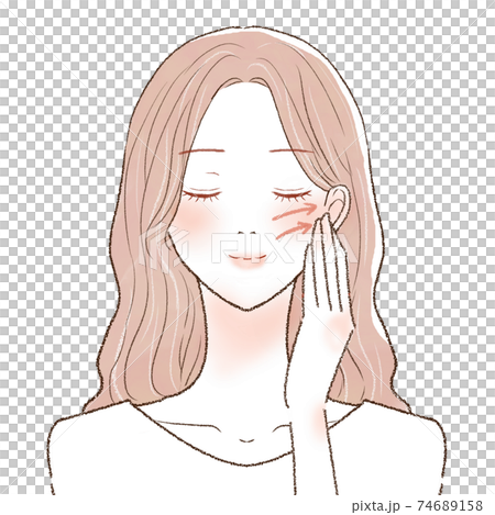 女人舉起她的臉 女人舉起她的臉 74689158