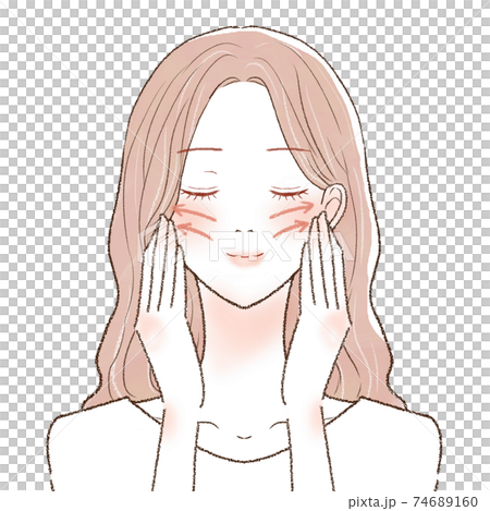 女人舉起她的臉 女人舉起她的臉 74689160