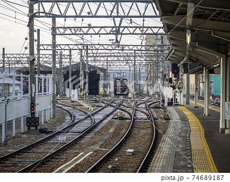 冬の駅と操車場の風景 冬の駅と操車場の風景 74689187