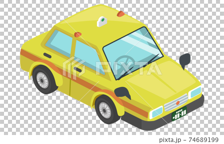 Yellow taxi vector last (isometric, isometric) Yellow taxi vector last (isometric, isometric) 74689199