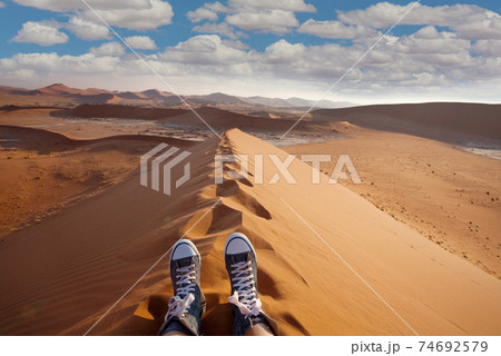 Hike in the desert 74692579