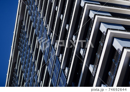 Modern residential apartment building Modern residential apartment building 74692644