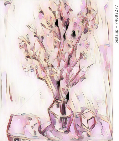 桜の花 パステル画 原画