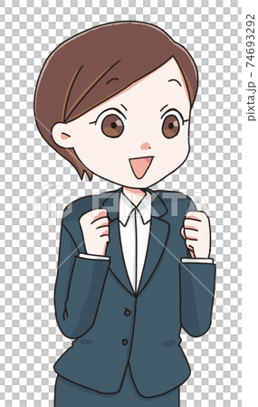 リクルート・転職・就職活動のイメージイラスト 74693292