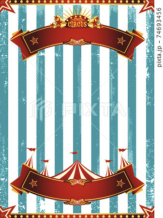 Circus scratched blue background 74693456