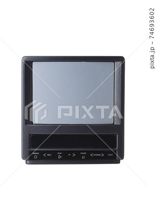 The old TV on the isolated white background The old TV on the isolated white background 74693602