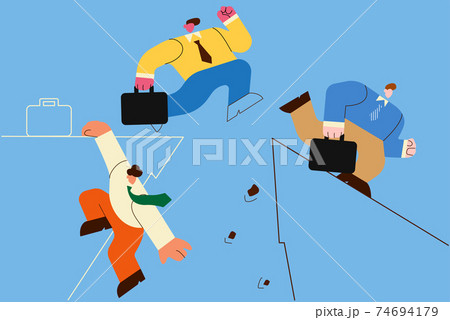 Challenge, business competition, risk concept Challenge, business competition, risk concept 74694179