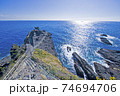 石廊崎 伊豆 静岡 太平洋 水平線 Cape Iro Izu Pacific Ocean 74694706
