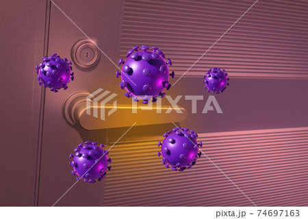 衛生喚起イメージ(アルミドア/3DCG) 衛生喚起イメージ(アルミドア/3DCG) 74697163