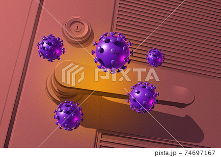 衛生喚起イメージ(アルミドア/3DCG) 衛生喚起イメージ(アルミドア/3DCG) 74697167