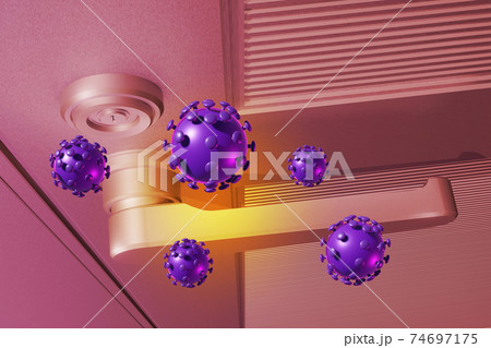 衛生喚起イメージ(アルミドア/3DCG) 衛生喚起イメージ(アルミドア/3DCG) 74697175