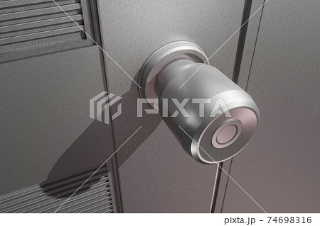ドアノブ(アルミドア/3DCG) ドアノブ(アルミドア/3DCG) 74698316