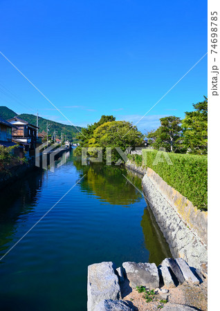 萩 平安橋からの風景 萩城城下町 山口県萩市 萩 平安橋からの風景 萩城城下町 山口県萩市 74698785