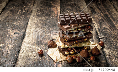 Different types of chocolate. Different types of chocolate. 74700448