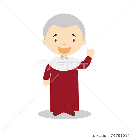 Montesquieu cartoon character. Vector Illustration. Kids History Collection. Montesquieu cartoon character. Vector Illustration. Kids History Collection. 74701014