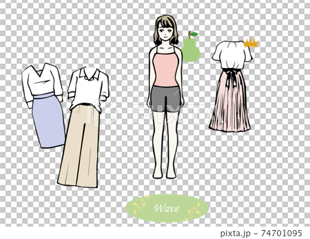 骨格診断　骨格ウェーブに似合う服 74701095