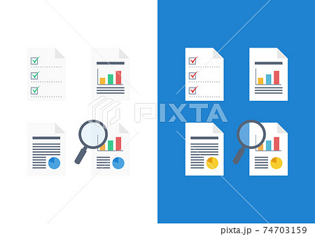 書類 データ スライド 資料のイラスト素材のイラスト素材