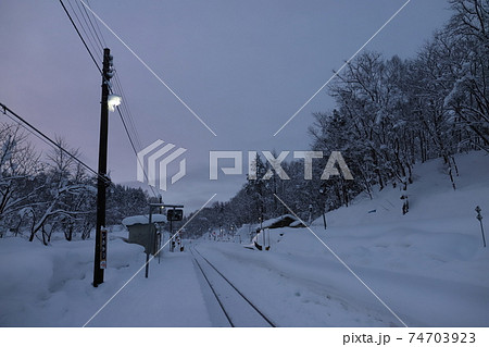 北海道　和寒　JR宗谷本線塩狩駅 74703923