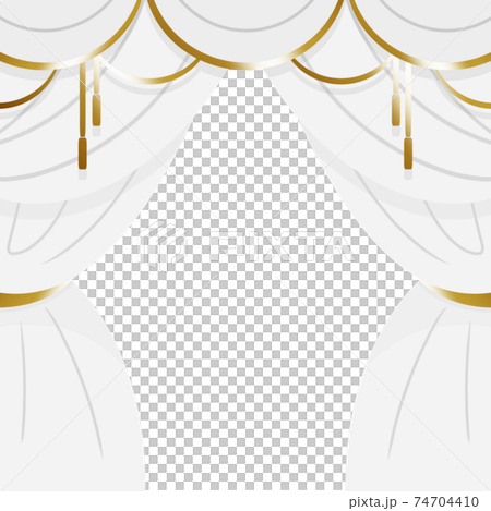 Luxury curtain frame square white 74704410