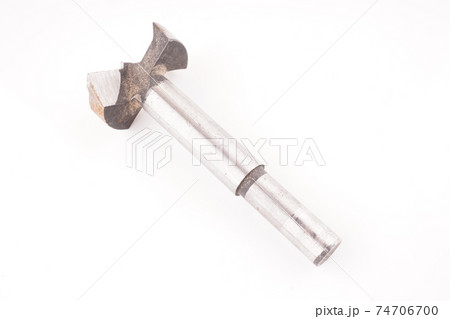 metal drill on a white background 74706700