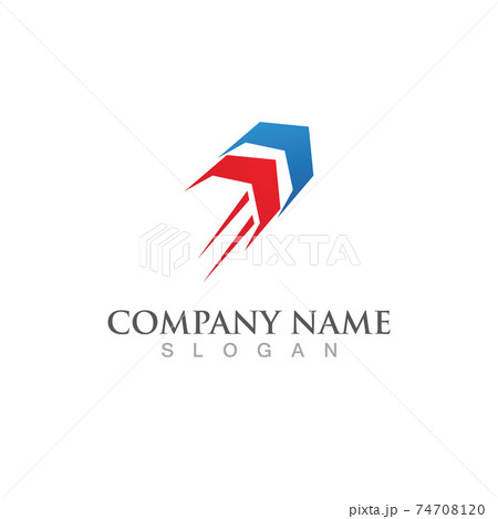 Arrow Faster logo vector illustration icon Logo Template Arrow Faster logo vector illustration icon Logo Template 74708120