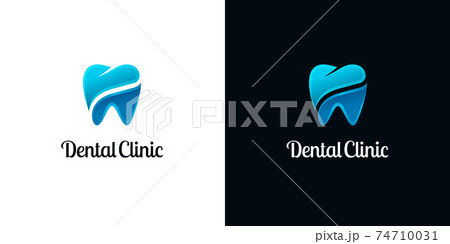Glossy Colored Cut Logos for Dental 74710031