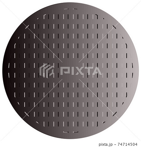 イラストパーツ マンホールの蓋 イラストパーツ マンホールの蓋 74714504